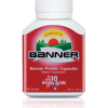Banner protein แบนเนอร์โปรตีน เหมาะกับคนที่อ่อนเพลีย ทำงานหนัก รับประทานอาหารไม่ครบ 5 หมู่ ให้อะมิโนแอซิด รวม 18 ชนิด เหมาะสำหรับผู้ที่ต้องการดูแลสุขภาพร่างกาย 100 แคปซูล