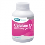 Mega We Care Calcium D with Soy Germ 30 แคปซูล แคลเซียม ดี ผสม จมูกถั่วเหลือง เหมาะกับผู้ที่มีภาวะกระดูกบาง