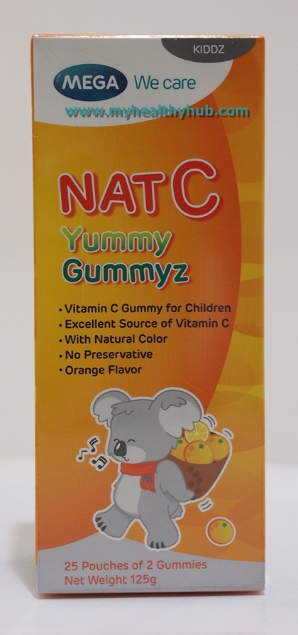 Mega We Care Nat C Yummy Gummyz 50 ชิ้น เมก้า วี แคร์ แนท-ซี ยัมมีกัมมีซ 50 ชิ้น