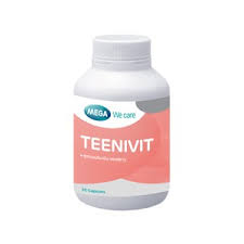Mega We Care Teenivit 30 Caps Tuna oil Plus Multivitamin  เมก้า วีแคร์ ทีนนิวิท 30 แคปซูล เหมาะสำหรับเด็กวัยรุ่นที่กำลังเจริญเติบโต  เรียนหนัก ต้องการบำรุงสมอง หรือสายตา