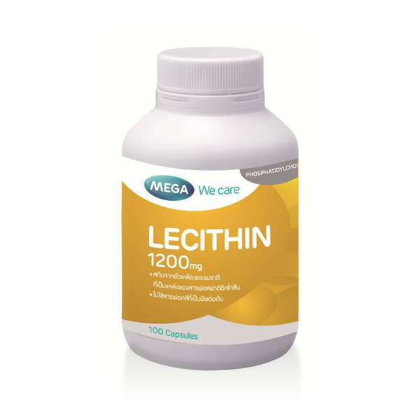 Mega We Care Lecithin 200 Capsules เมก้า วีแคร์ เลซิติน 200 แคปซูล  ลดคอเรสเตอรอลในเส้นเลือด  ลดความเสี่ยงของการเกิดโรคหัวใจและหลอดเลือด ลดความดันโลหิตสูง บำรุงตับ