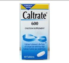 Caltrate 600  แคลเทรด 600 ผลิตภัณท์เสริมแคลเซียม  บรรจุ120เม็ด ดูแลกระดูก