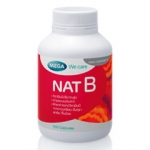 Mega We Care NAT B วิตามินบีรวม 40 แคปซูล ช่วยผ่อนคลายความเครียด สมองปลอดโปร่ง ฉับไว อารมณ์แจ่มใส