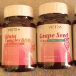 วิตามินบำรุงผิวหน้า สำหรับ 1 เดือน จำนวน 4 ชิ้น : Vistra Acerola Cherry 1000mg + Vistra Gluta Complex 800 + Vistra Grape seed + Vistra Marine Collagen Tripeptide 1300mg