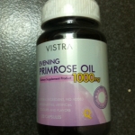 Vistra Evening Primrose 1000 mg ขนาด 20 แคปซูล   วิสทร้า อีฟนิ่งพริมโรส 1000 มิลลิกรัม