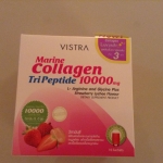 Vistra Marine Collagen TriPeptide 10000 mg - วิสทร้า มารีน คอลลาเจน ไตรเปปไทด์ 10000 มก. รสสตอเบอรี่และลิ้นจี่