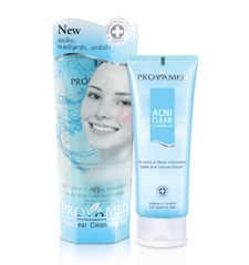 Provamed Acniclear Cleansing Gel 120 ml. แอคนิเคลียร์ คลีนซิ่ง เจล เจลล้างหน้าสูตรเฉพาะสำหรับผู้มีปัญหาสิว