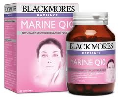 Blackmores Radiance Marine Q10  โปรตีนสกัดจากปลาทะเลผสมโคเอนไซม์ คิวเทน 30 แคปซูล