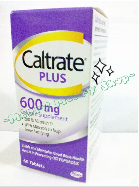 Caltrate Plus 60 เม็ด แคลเทรต พลัส  ผลิตภัณฑ์เสริมแคลเซียม เพิ่มวิตามินดี และแร่ธาตุ บำรุงกระดูกและข้อให้แข็งแรง
